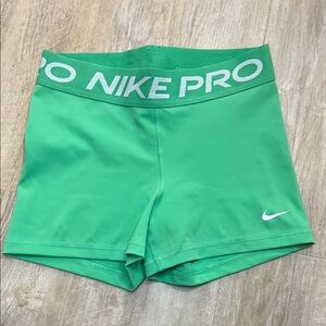 Nike Pro Bright Green Shorts